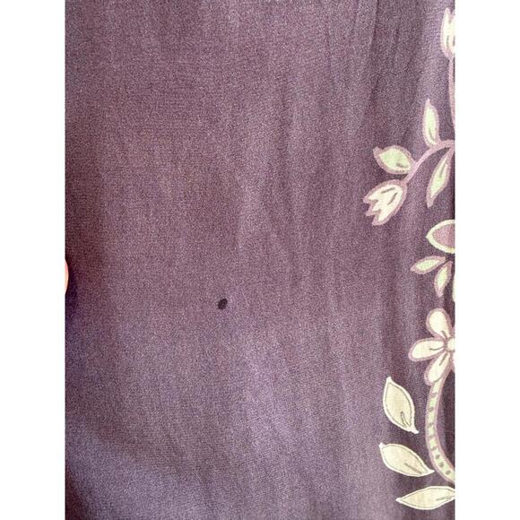 Caballero Rose Graphite Protea Paisley Jumpsuit Size L with Stains - Picture 11 of 11